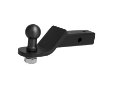 Wkładka do haka holowniczego, kwadratowa, 30 x 30 mm, 210 mm, czarna - фото товару в інтернет магазині bronex.ua