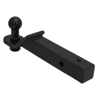 Wkładka do haka holowniczego do profilu kwadratowego 50x50, 290 mm, czarna, Bronex - фото товару в інтернет магазині bronex.ua