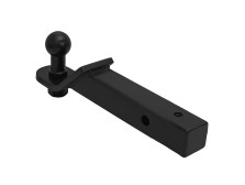 Wkładka do haka holowniczego do profilu kwadratowego 50x50, 290 mm, czarna, Bronex - фото товару в інтернет магазині bronex.ua